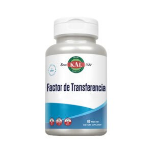 frasco de Factor de Transferência 60 cápsulas Kal, suplemento que reforça o sistema imunitário e promove as defesas naturais do organismo