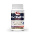 Frasco de Omegafor Memory 60 cápsulas da Vitafor, suplemento alimentar com ômega-3, DHA e EPA para suporte à memória e função cognitiva.