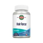 frasco de Hair Force 60 cápsulas Kal, suplemento para cabelo, pele e unhas com vitaminas, minerais e extratos naturais
