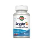 frasco de Reacta-C 1000mg 60 comprimidos Kal, suplemento de vitamina C de libertação prolongada com bioflavonoides