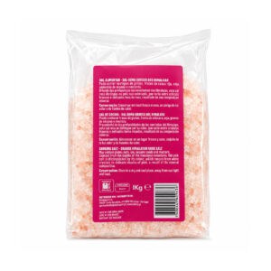 Sal Rosa dos Himalaias Grosso 1kg Naturefoods, sal-gema grosso do Paquistão para temperar carnes, peixe, legumes e pratos caseiros.