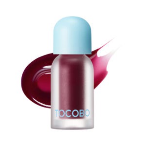 oleo labial tocobo juicy berry plumping black cherry em embalagem de 4gr para hidratar e dar volume aos labios
