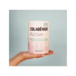 Pó Colagénius Active Neutro em embalagem de 330 g para suporte articular, ósseo e muscular.