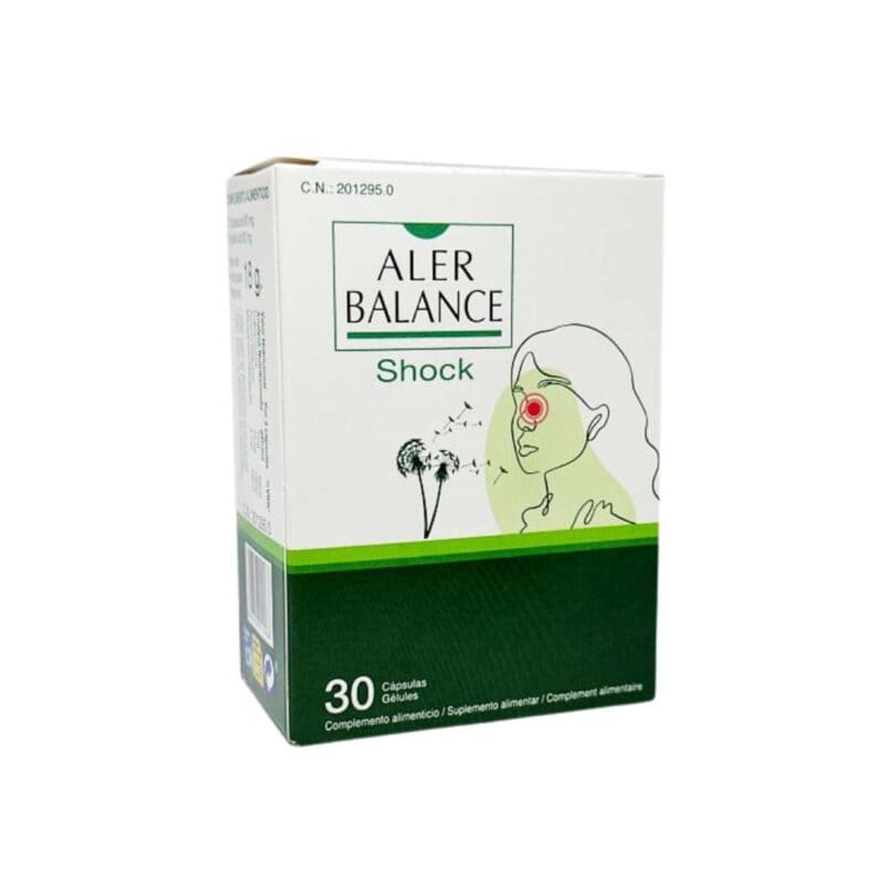 Alerbalance Shock 30 cápsulas Bioserum suplemento para apoio da resposta alérgica e equilíbrio do sistema imunitário