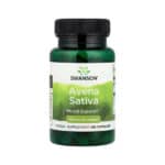 Avena sativa 400 mg Swanson em cápsulas, frasco com 60 cápsulas para apoio ao sistema nervoso e vitalidade