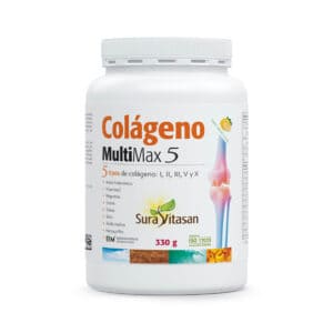 Colagénio MultiMax 5 Sura Vitasan em pó para suporte das articulações, pele e músculos