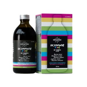 Dr. Immune Five 250ml Hifas da Terra suplemento líquido com cogumelos medicinais para apoio do sistema imunitário