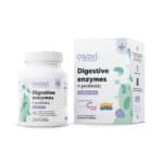 Enzimas digestivas com probiótico Osavi em cápsulas, frasco com 60 cápsulas para apoio à digestão e equilíbrio intestinal