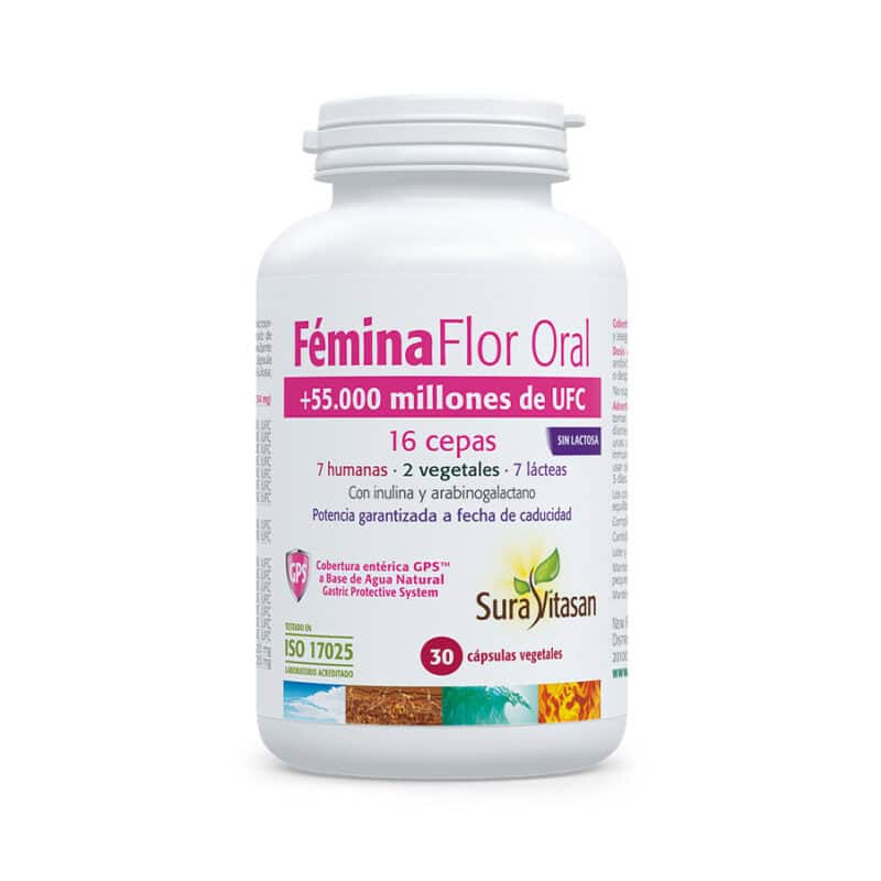 FéminaFlor Oral Sura Vitasan em cápsulas para equilíbrio da flora vaginal