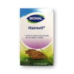 Hairevit 60 cápsulas Bional em frasco, suplemento para fortalecimento do cabelo, pele e unhas.