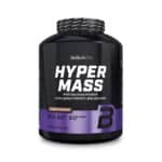 Saco de Hyper Mass Chocolate Biotech USA 4000g, fórmula de ganho de massa com proteínas, hidratos e creatina.