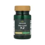 Vitamina K2 natural 200 mcg Swanson em cápsulas, frasco com 30 cápsulas para apoio à saúde óssea e cardiovascular