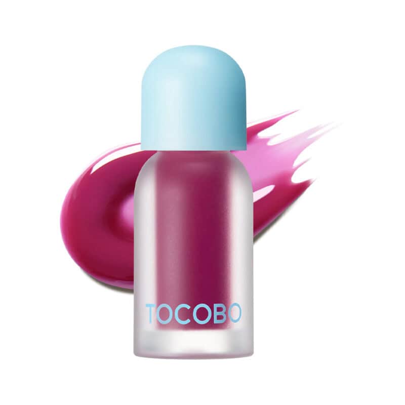 oleo labial tocobo juicy berry plumping berry brandy em embalagem de 4gr para hidratar dar brilho e volume aos labios