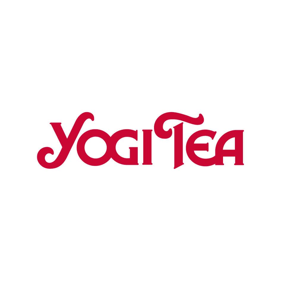 Logo da Yogi Tea, marca de chás biológicos inspirados na filosofia ayurvédica.