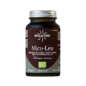 Mico-Leo Hifas da Terra em cápsulas, suplemento alimentar com extrato de cogumelo Hericium erinaceus para suporte cognitivo