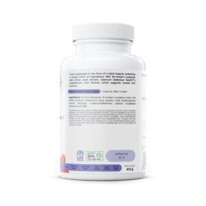 NAC Detox Osavi em cápsulas, frasco com 60 cápsulas para suporte da desintoxicação e função antioxidante