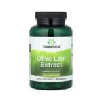 Extrato de folha de oliveira 500 mg Swanson em cápsulas, frasco com 60 cápsulas para suporte antioxidante e imunitário