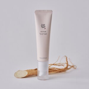 Sérum Revive Eye Ginseng + Retinal de 30ml da Beauty of Joseon em bisnaga, formulado para iluminar e suavizar a zona do contorno dos olhos.