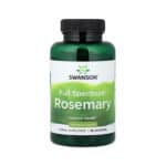 Alecrim 400 mg Swanson em cápsulas, frasco com 90 cápsulas para apoio digestivo e função antioxidante