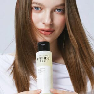 shampoo cosrx peptide 132 ultra perfect hair bonding em frasco de 200ml para limpar e fortalecer o cabelo danificado