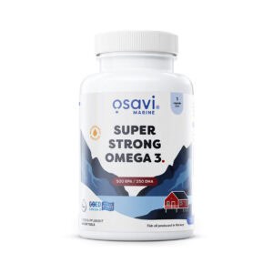 Super Strong Ómega 3 Osavi em cápsulas, frasco com 90 cápsulas para suporte cardiovascular e cerebral