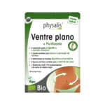Frasco de Ventre Plano Physalis com 45 comprimidos, fórmula natural com plantas digestivas para reduzir inchaço abdominal.