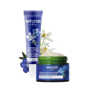 Pack Redensificante e Antimanchas Weleda com cuidados faciais naturais para aumentar a densidade da pele e reduzir a aparência de manchas.