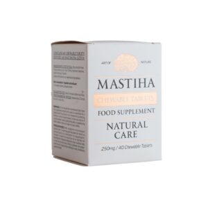 Mastiha de Chios 40 comprimidos mastigáveis Art of Nature para digestão e saúde gastrointestinal
