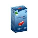 Óleo de Krill NKO Cien por Cien Natural 120 cápsulas suplemento alimentar rico em ómega-3 EPA e DHA