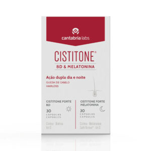 Cistitone Forte BD e Melatonina 30 mais 30 cápsulas Cantabria Labs para saúde urinária e apoio ao sono
