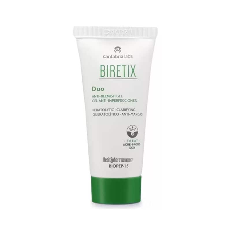 Biretix Duo gel anti-imperfeições 30ml Cantabria Labs para pele oleosa e acneica