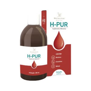 H-Pur solução líquida Bioceutica suplemento alimentar para apoio hepático e digestivo