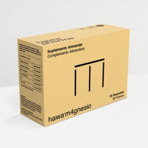 Hawa Magnésio da Hawa Pharma em saquetas, suplemento alimentar para apoio muscular e redução do cansaço.