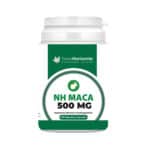 NH Maca 500mg 100 cápsulas da Novo Horizonte em frasco branco.