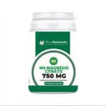 NH Magnésio Citrato 750mg 60 cápsulas da Novo Horizonte em frasco branco.