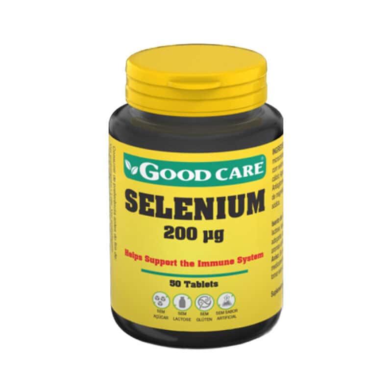 Selénio 200mcg comprimidos Good Care suplemento alimentar com selénio para proteção celular