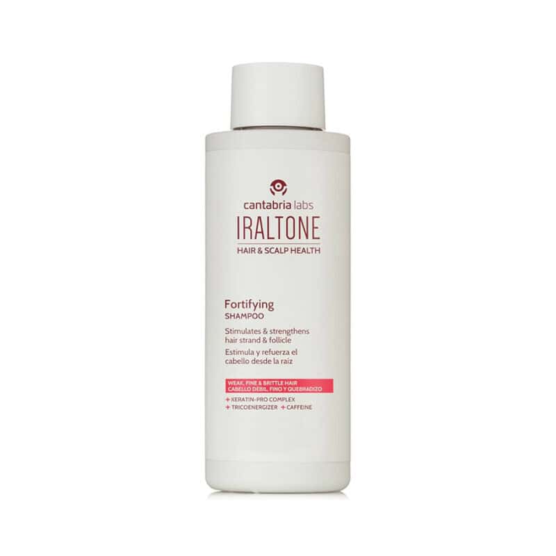 Iraltone Shampoo Fortificante 200ml Cantabria Labs para fortalecimento do cabelo e couro cabeludo