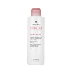 Gel de limpeza facial Skin Resist Velvet Cleanser da Cantabria Labs para pele sensível e reativa