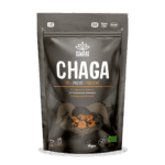 Cogumelo Chaga em pó Iswari 100g, suplemento natural de chaga (Inonotus obliquus), ideal para bebidas e receitas funcionais.