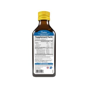 Norwegian Fish Oil Ómega 3 1600mg 200ml Carlson Labs óleo de peixe líquido com EPA e DHA