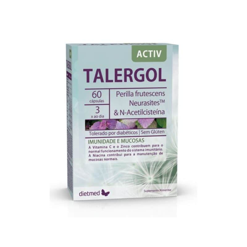 Talergol Activ 60 cápsulas Dietmed suplemento alimentar para suporte do sistema imunitário