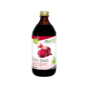 Sumo Beterraba Concentrada 500ml Biotona em garrafa de vidro, suplemento natural rico em nitratos.