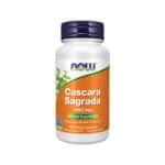 Cáscara Sagrada 450mg 100 cápsulas da Now Foods em suplemento alimentar de origem vegetal