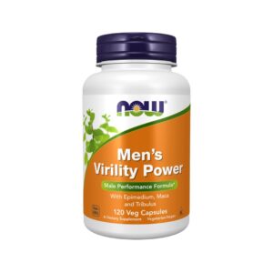 Men's Virility Power 120 cápsulas da Now Foods com fórmula específica para homens