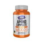 Amino Complete Now Foods cápsulas com aminoácidos essenciais e não essenciais