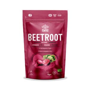 Beterraba em pó Iswari 100g suplemento alimentar natural fonte de nitratos