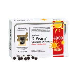 BioActivo Vitamina D Forte 4000UI 80 Cápsulas Pharma Nord suplemento alimentar com vitamina D