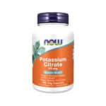 Potassium Citrate 99 mg 180 cápsulas Now Foods, suplemento alimentar em cápsulas com citrato de potássio
