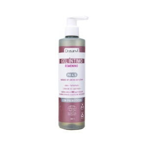 Gel Íntimo Ecocert Bio 300ml Drasanvi em embalagem com doseador, fórmula suave para higiene íntima diária.