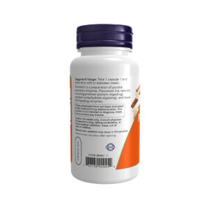 Pancreatin 2000 Now Foods cápsulas com enzimas digestivas para suporte da digestão